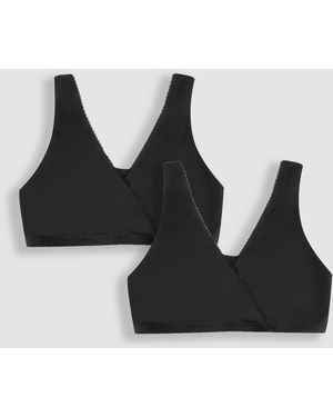 Jojo Maman Bébé Schlaf-Bhs Im 2Er-Pack (Umstands- Und Stillmode) - Schwarz