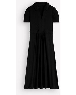 Boden Heidi Jersey Midi Tea Dress - Black