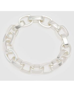 Reiss Tone Camilla Chunky Chain-Link Bracelet - White