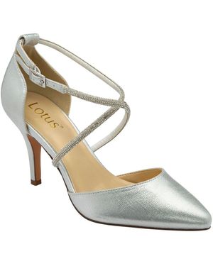 Lotus Heeled Occasion Shoes - Metallic