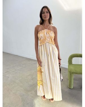 Never Fully Dressed Stripe Ashley Dress - White