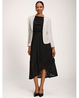 Jolie Moi Asymmetrical Draped Midaxi Dress - Natural