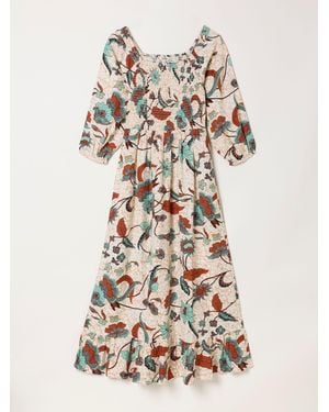FatFace Fatface Adele Petite Midi Dress - White