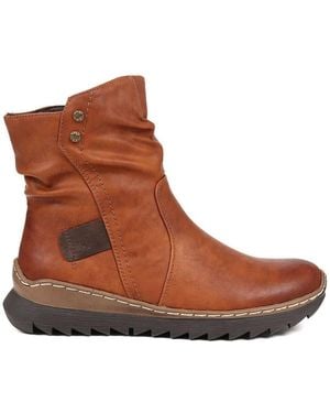 Pavers Casual Ankle Boots - Brown