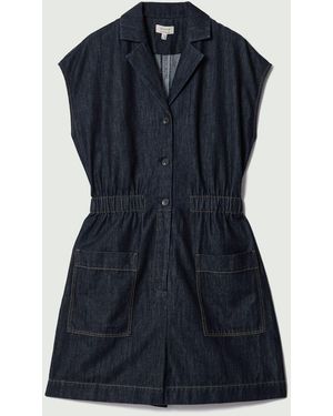 Jigsaw Denim Lyocell Playsuit - Blue