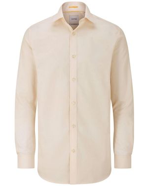 Skopes Tailored Fit 100% Cotton Double Cuff Dobby Shirt - White