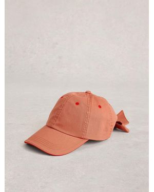White Stuff Bow Back Baseball Cap - Pink