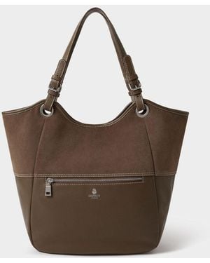 Osprey The Luxe Woodstock Suede & Leather Tote Bag - Brown