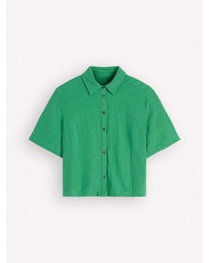 Boden Double Cloth Shirt - Green