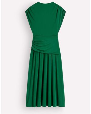 Boden Drape Jersey Crepe Maxi Dress - Green