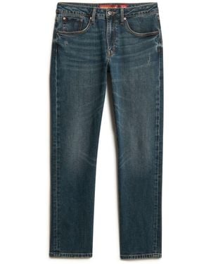 Superdry Vintage Slim Straight Leg Jeans - Blue