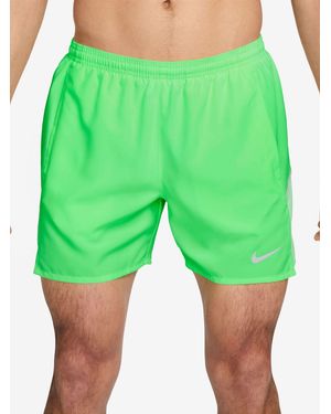 Nike Miler Dri-Fit 5 Inch Brief-Lined Running Shorts - Green