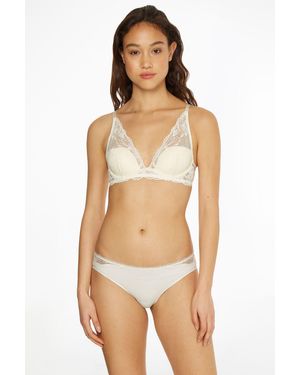 Calvin Klein Single Lace Bikinihose - Natur