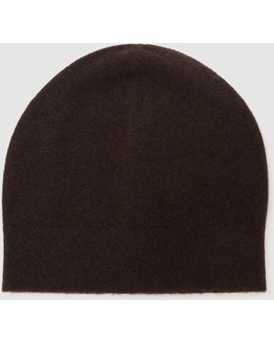Reiss Chocolate Mollie 100% Cashmere Beanie - Brown