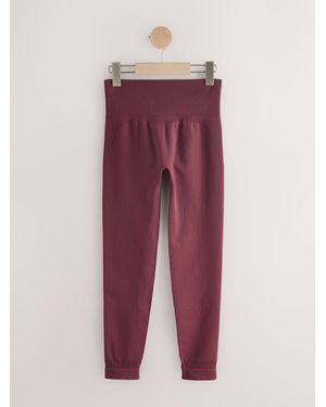 Self Seamless Bum Scrunch Leggings - Purple