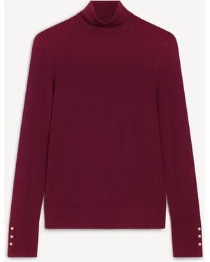 Hobbs Lara Merino Rollneck Sweater - Red