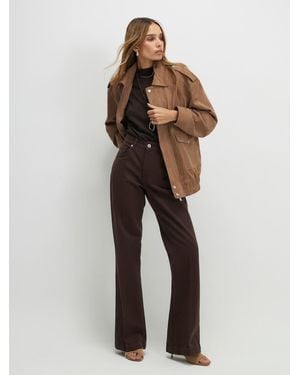 River Island Mid Rise Bootcut Jeans - Brown