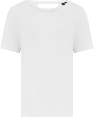 Pour Moi Short Sleeve The Off Duty Yoga Top - White