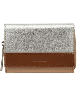 Pure Luxuries Claire Leather Purse - Gray