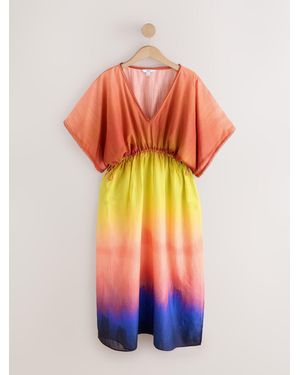 Next Multi Ombre Maxi Kaftan - Orange