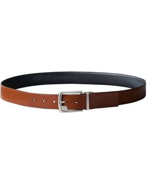 Calvin Klein Metal Buckle Woven Belt - Brown