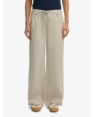 Superdry Low Rise Pants - Natural