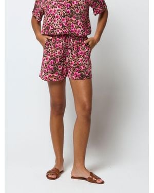 Scamp & Dude Paradise Cheetah Shorts - Red