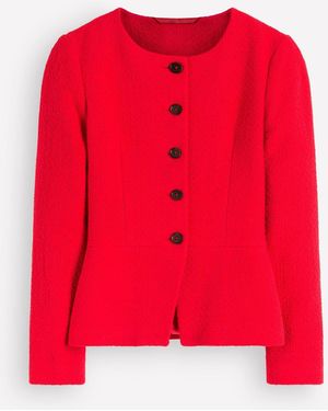 Boden Collarless Tailored Blazer