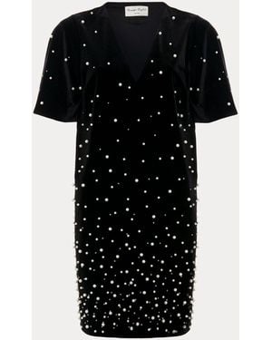 Phase Eight Pennie Velvet Dress - Black