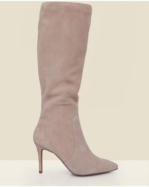 Sosandar Stiletto Knee High Boots - Natural