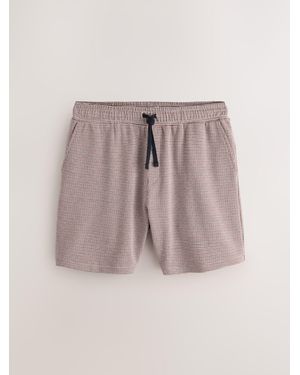 Next Jersey Dogtooth Check 7 Inch Shorts - Pink