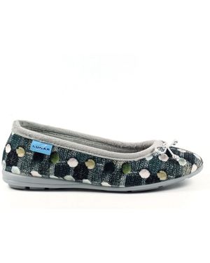 Lunar Ladies Ballerina Slippers - Gray