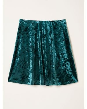 FatFace Fatface Jess Velvet Skirt - Green