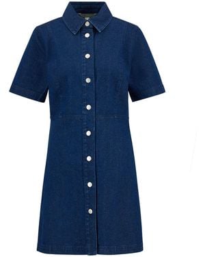 Barbour Maia Denim Mini Dress - Blue
