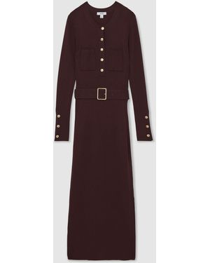 reiss rene hybrid midi dress Reiss Rene Hybrid Knit Midi Dress