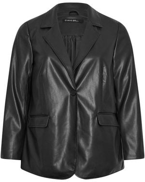 Evans Pu Blazer - Black