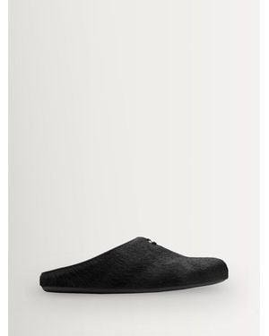 COACH Sculpted C Pony Hair Soft Schuhe - Schwarz