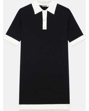 Mint Velvet Mint Velvet Contrast Knit Mini Dress - Black