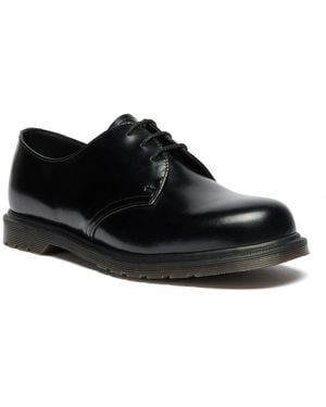 Dr. Martens Mayfare Polished Smooth 3 Eye Shoes - Black