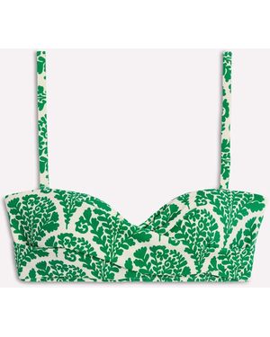 Boden Andros Twist Front Bikini Top - Green