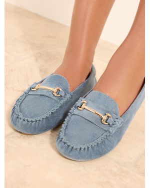Friends Like These Comfort Trim Detail Casual Moccasin Loafers - Blue