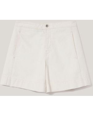 Jigsaw Finton Denim Seam Detail Shorts - Natural