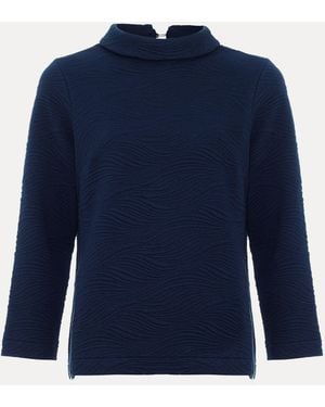 Phase Eight Lina Jacquar Top - Blue
