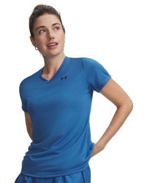 Under Armour Dark Tech V Neck T-Shirt - Blue