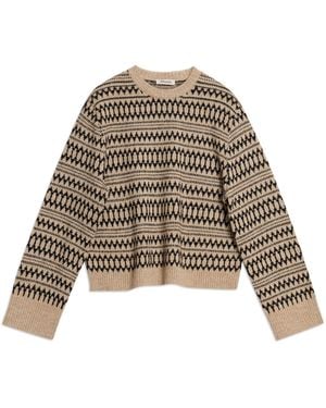 Albaray Intarsia Sweater - Natural