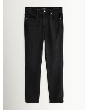 PAIGE Yacht Club Gemma High Rise Slim Cigarette Jeans - Black