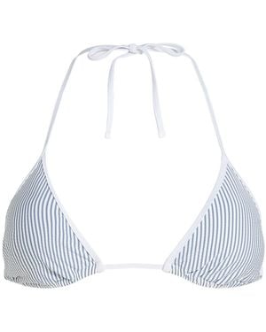 Tommy Hilfiger Triangle Bikini Top With Removable Pads - White