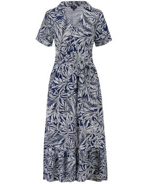Pour Moi Pour Moi Slub Midi Shirt Dress - Gray