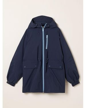 FatFace Fatface Eden Shower Resistant Raincoat - Blue