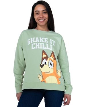 Character Bluey Ladies Chilli Sweatshirt - Green